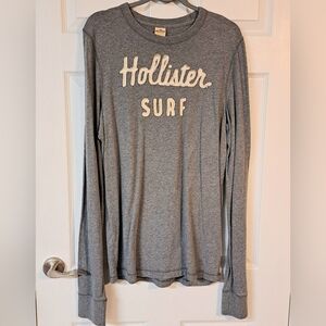 Hollister Men's Gray Long Sleeve Surf Top